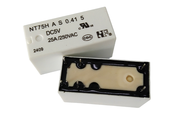 What are the safety features of power relays and their importance in electrical safety?